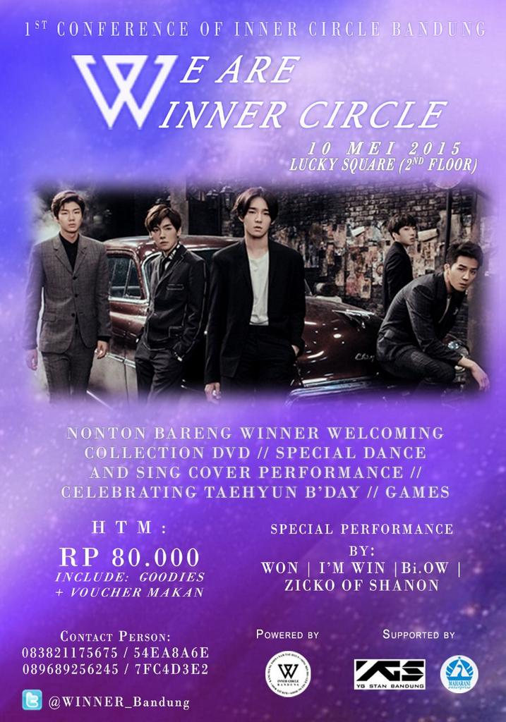 #WeAreWInnerCircle kita punya <a href="/WON_beat/">YG WINNER - WON</a> #I'mWIN <a href="/BiOW_dc/">Big iKON Of Winner</a> dan Zicko of <a href="/shanongang/">SHANONGANG</a>