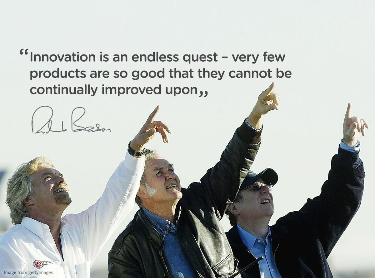 richardbranson's tweet image. What have you discovered on the quest for continuous innovation? virg.in/ieq