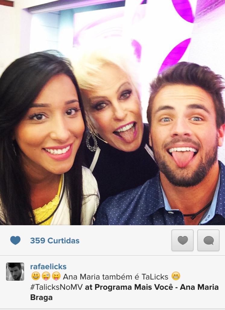 MutiraoJessica's tweet photo. Talicks com a Ana Maria no IG do @rafaoficialbbb #TalicksNoMV http://t.co/vU457vNrCu
