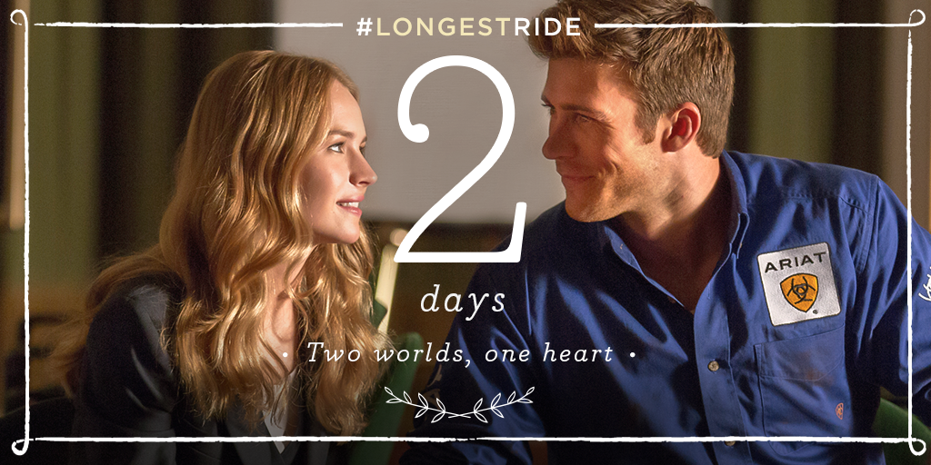 TheLongestRide's tweet photo. Only two days until @ScottEastwood &amp; #BrittRobertson steal your heart in the #LongestRide. See it in theaters Friday! http://t.co/zgc4hvA927