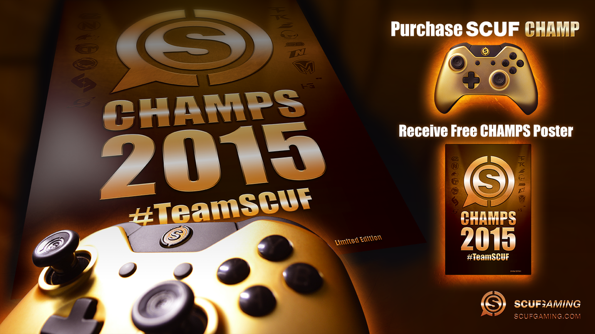 ScufGaming's tweet image. RT if you're HYPED for the release of the limited edition SCUF One Champ! #TeamSCUF