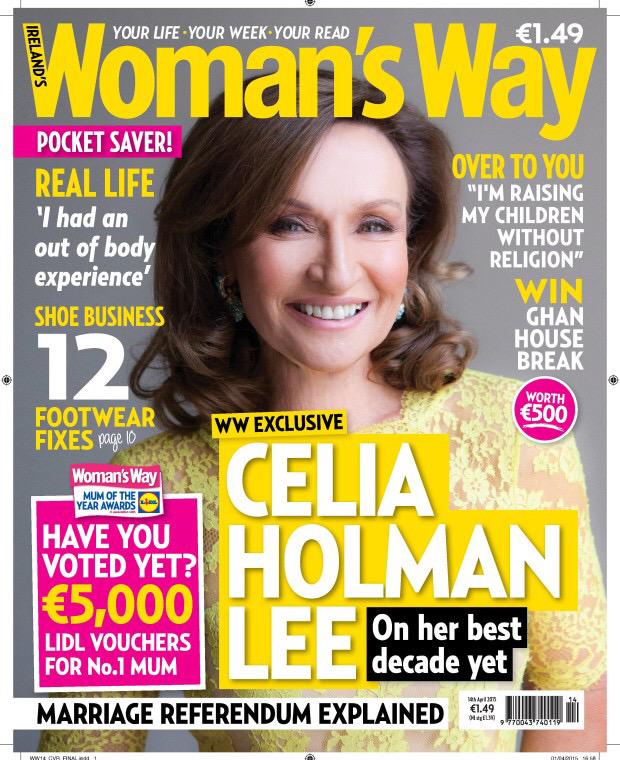 histyleie's tweet image. Great to see First Lady of Limerick @CeliaHolmanLee on cover of @Womans_Way