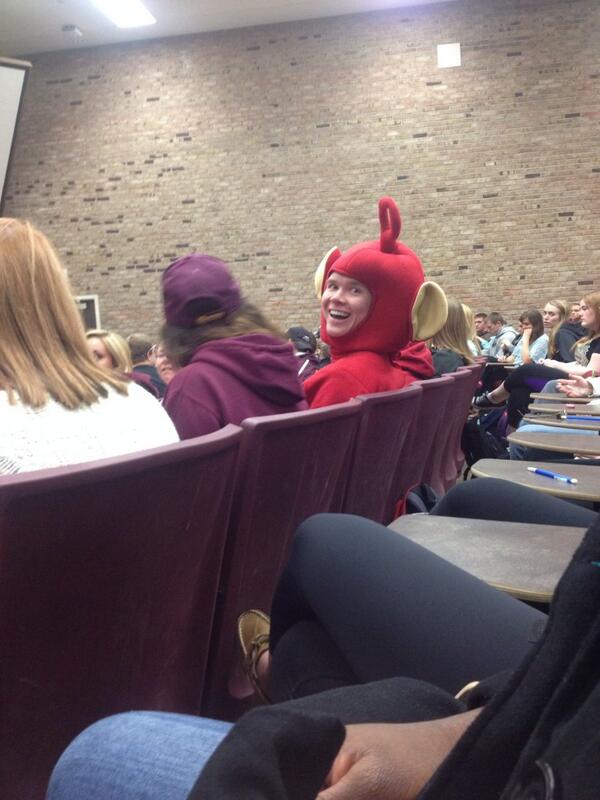 Showing up to class like