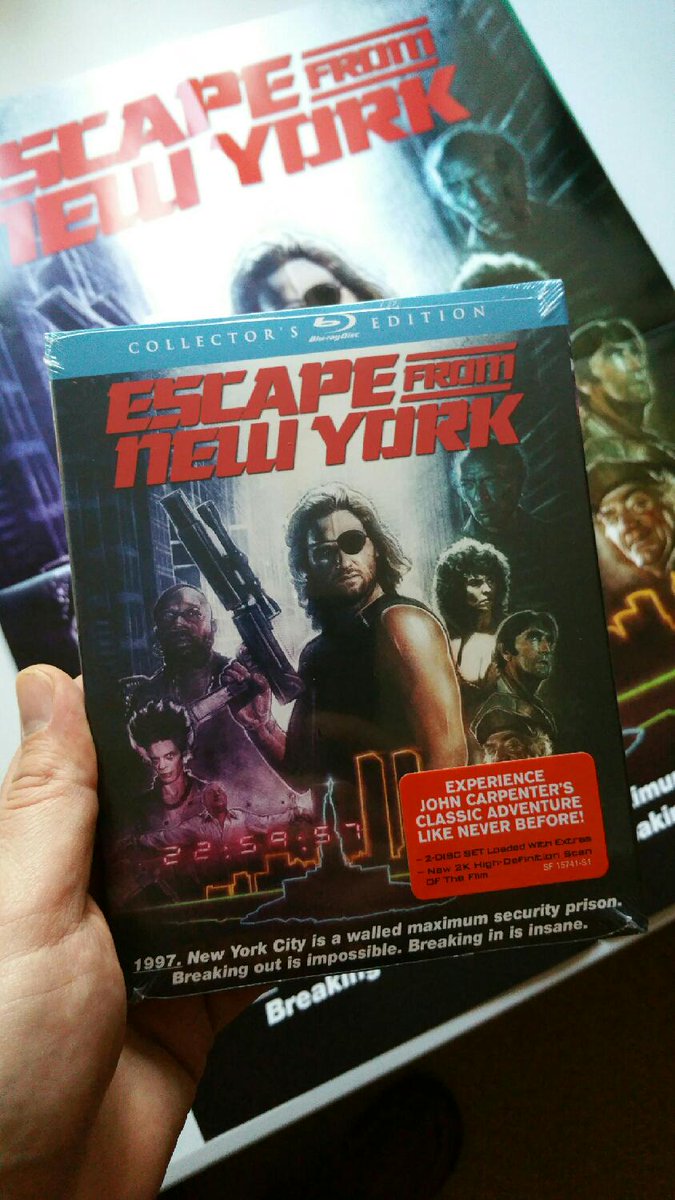 PaulShipper's tweet photo. #EscapeFromNewYork @ShoutFactory BluRay #Giveaway! Share this and be a follower to win a copy of the film and poster! http://t.co/j4Pi9SvRvZ