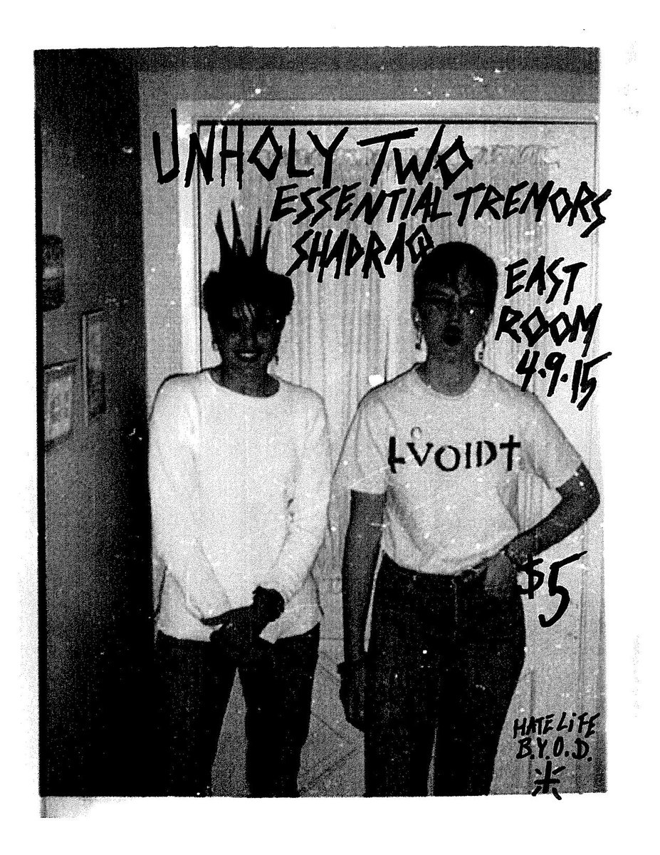 solid show tomorrow nite at east room don't miss it