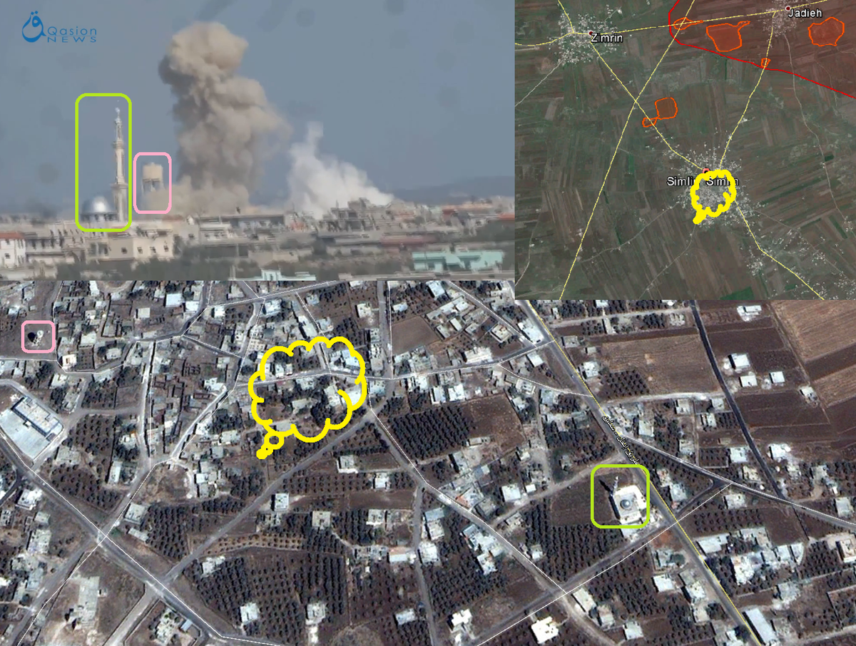 JulianRoepcke's tweet photo. #Analysis #Map
The #Assad air force drops a barrel bomb on the center of #Simlin,S of #Jadieh
https://t.co/Hb5NerRx6G http://t.co/cijd0WCdCK