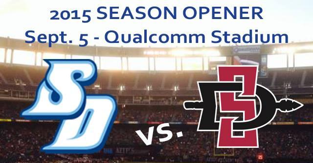 Toreros. Aztecs. Qualcomm Stadium. See you on September 5th. #BeatState