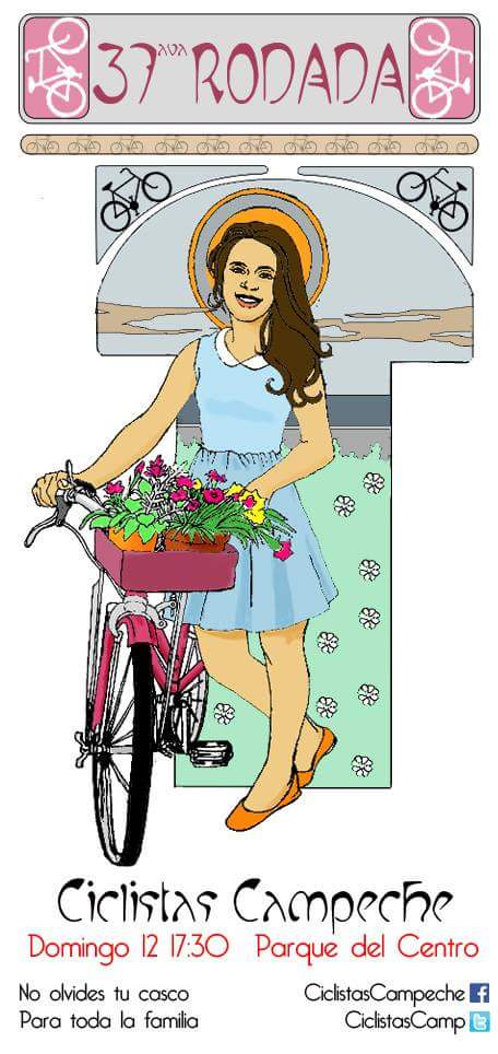 Les esperamos este domingo a partir de las 5:30 en el parque principal. #CiclistasCampeche #ciudadsustentable