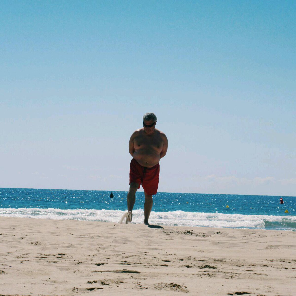 Hoy a la mañana en la playa