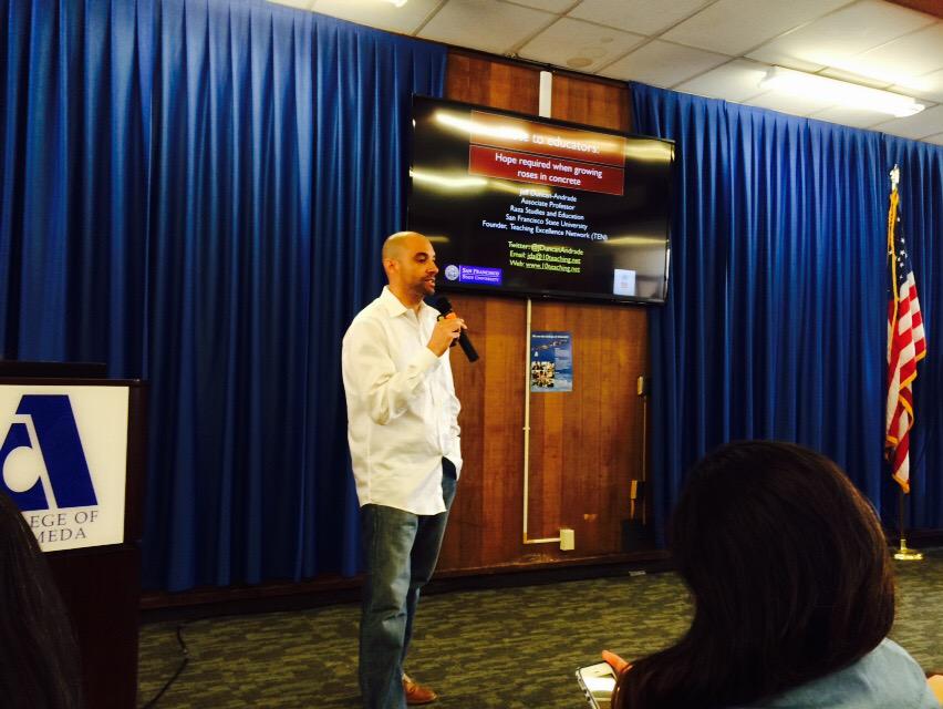 COA_StudentLife's tweet photo. Jeff Duncan-Andrade is in the house!!!!
Come out and hear our first speaker for the Breaking Barriers series! http://t.co/eusKqfL3n9