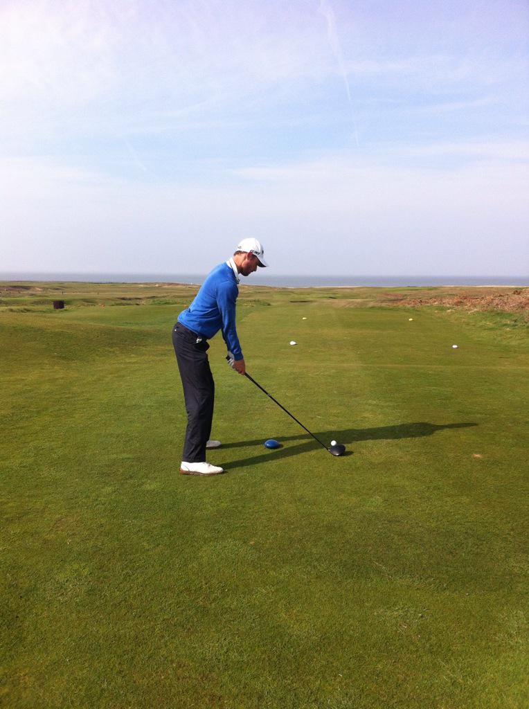 Royal Porthcawl with Rhys Davies today. Course was in great condition! ⛳️👌☀️ #linksgolf #teamrhysd #etsubucs