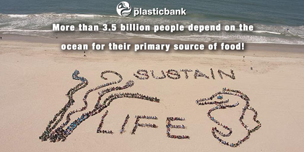 PlasticBank's tweet photo. More than 3.5 billion people depend on the ocean for their primary source of food. http://t.co/cNexZ6BdnI http://t.co/kCroqRhdcO