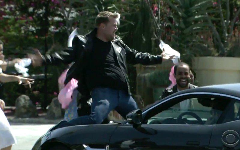 thedailybeast's tweet photo. .@JKCorden danced to 'Grease' on a crosswalk in L.A. and it was glorious: http://t.co/ltwKLtFBgi http://t.co/yJLJpEBvX9