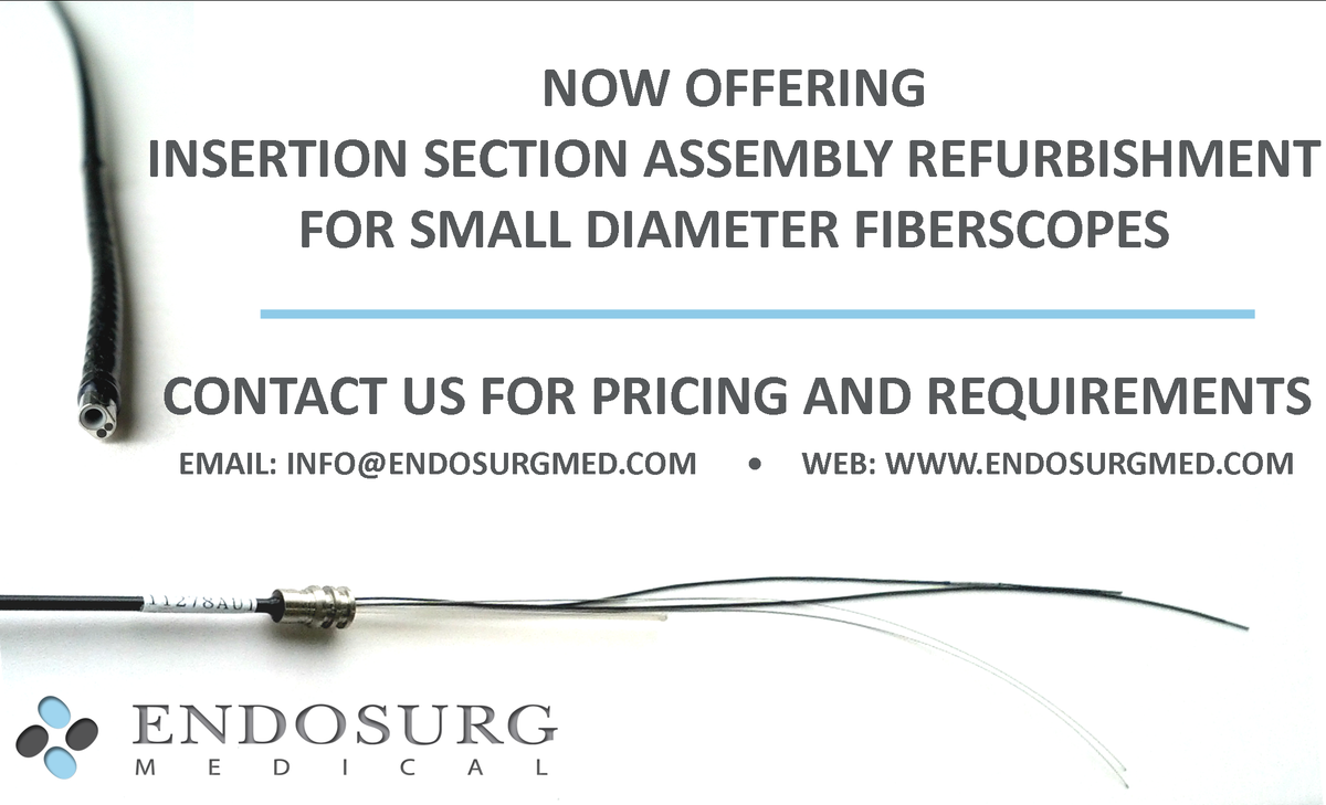 EndosurgMed's tweet photo. Now offering small diameter fiberscope insertion section assembly refurbishment. Contact us at info@endosurgmed.com http://t.co/19xUpMua1q