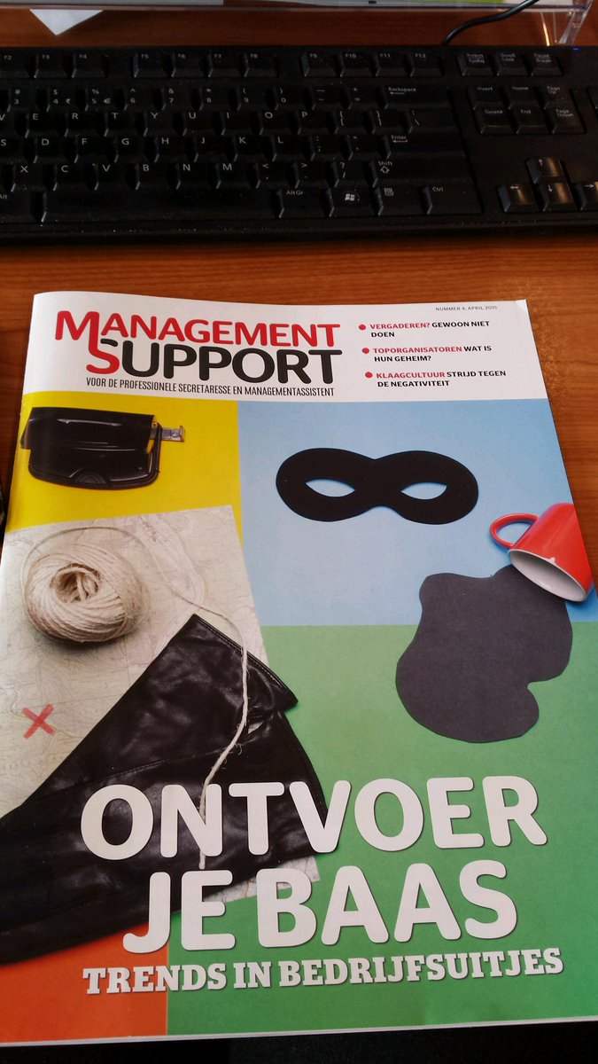 *trots* op aprileditie van Management Support. Vers van de pers.