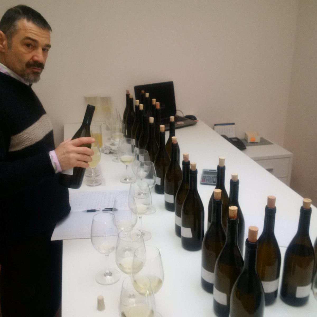 At work tasting #NewVintages, 2014 was a great year!