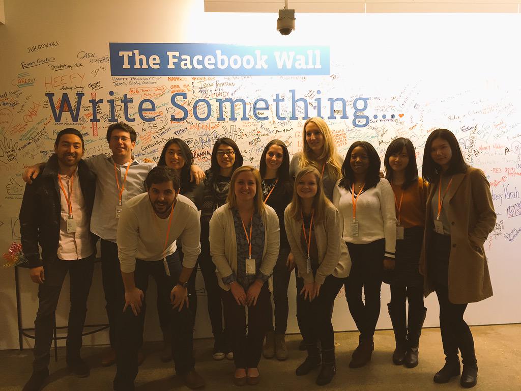 NYUWassEmployer's tweet photo. @MediaMath #marketingengineer at the @facebook wall. Thank you so much @LiveRail http://t.co/E9ZaE5ZG8X