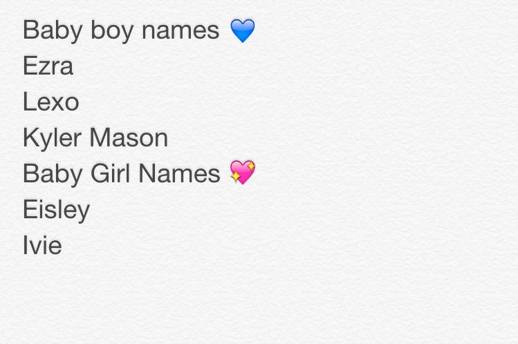 LucTaylor_'s tweet photo. got a few names 💙💗 just a few idea's http://t.co/Fm0kYsne9S