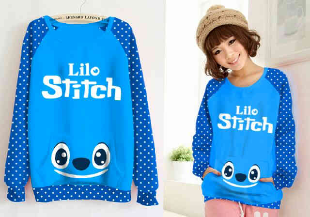 QueenNda_Shop's tweet photo. @PeeaOrins jaket habis sist.. tinggal Sweater Lilo And Stitch Polkadot Rp 67.000 ini.. http://t.co/hgByxhqVEu
