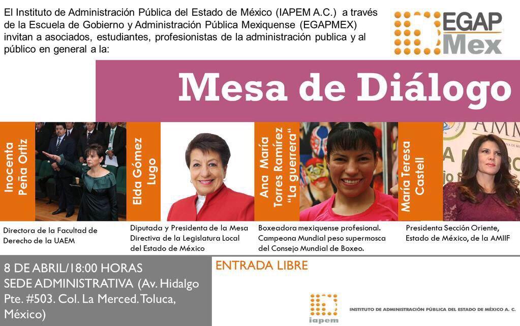 guerreratorres's tweet photo. Hoy en Toluca, muy contenta de participar en esta mesa de diálogo en el Instituto de Administración Pública. http://t.co/rkEvEhJTpd