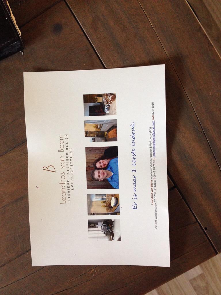 Leandrosvanbeem's tweet photo. Blij met onze nieuwe flyer. http://t.co/kKdWFja3lH