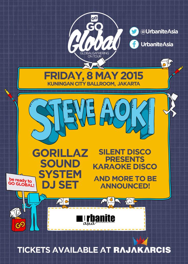 UrbaniteAsia's tweet image. Are you BORN TO GET WILD? If yes, then be prepare to RAGE THE NIGHT AWAY with @steveaoki at Global Gathering on Tour!