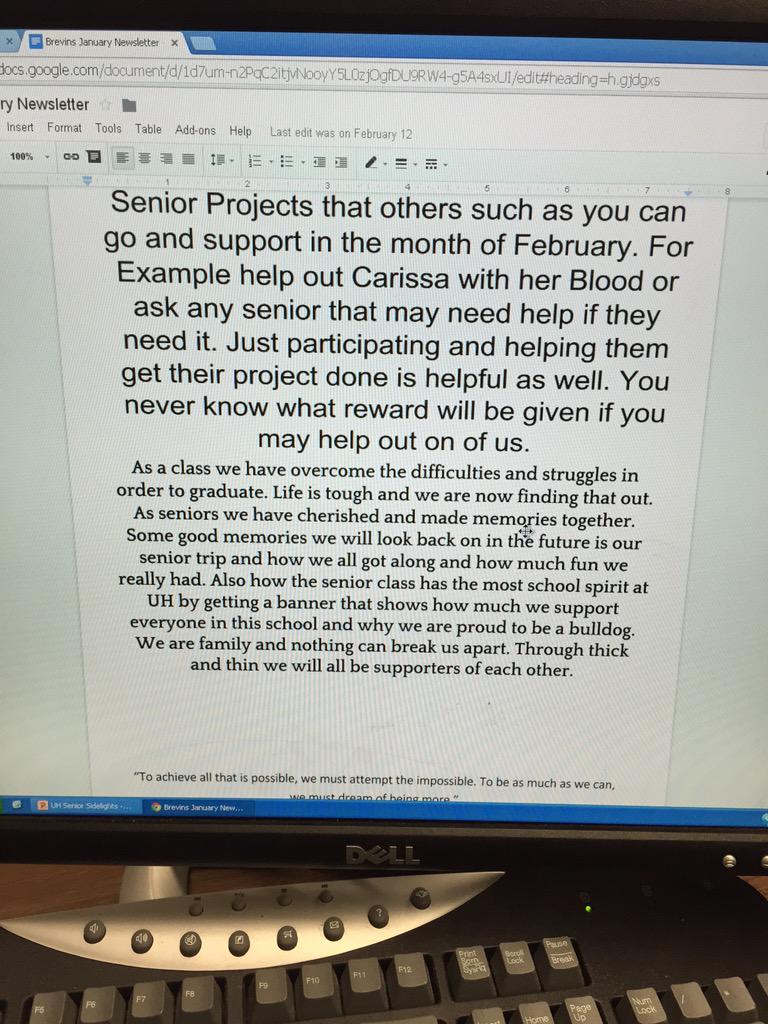 UHSeniors's tweet photo. Then the rest!! http://t.co/iDleroC1Gx