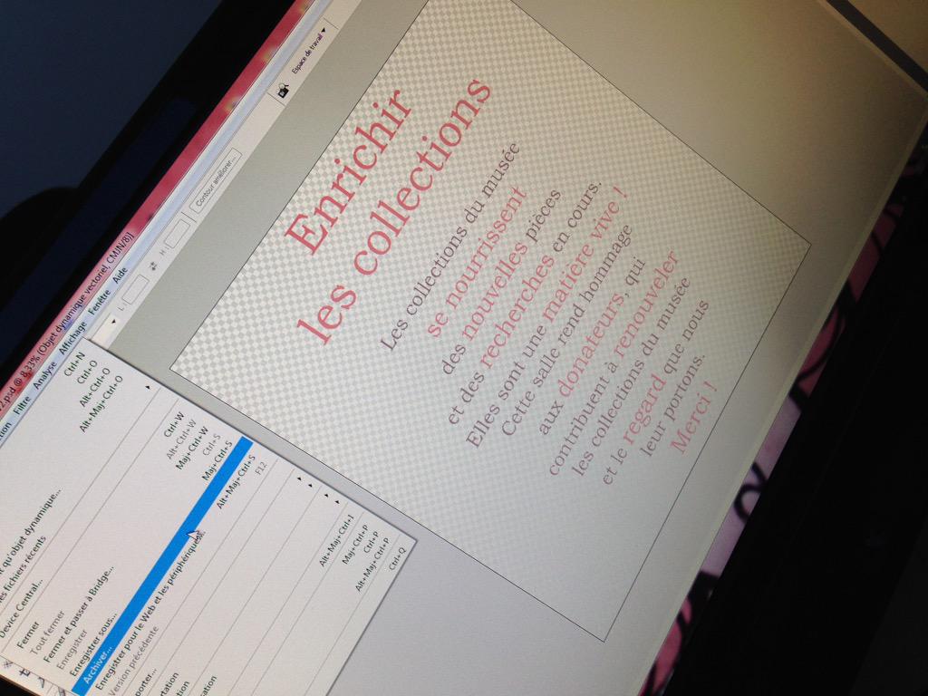 MuseeBigouden's tweet photo. En plein montage d'expo... On envoie les derniers fichiers à l'imprimerie et retour scie sauteuse #polyvalence http://t.co/8aaZNg7i51