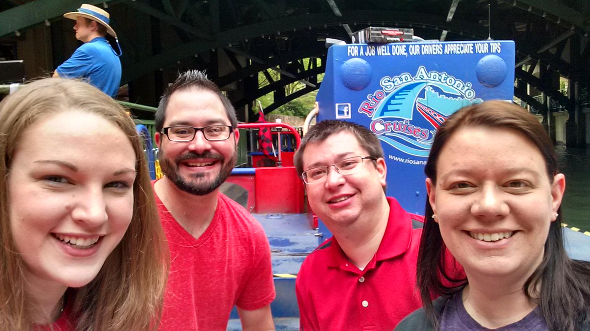 AnnieFWood's tweet photo. First "ed session" of the day: River Boat Tour #ACUI2015 #SanAntonioHistory  @ACUIConference http://t.co/pJ9iMlUDJT
