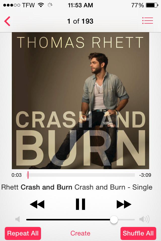 jordynregister's tweet image. The wait is over...... #FinallyGotIt #CrashAndBurn @ThomasRhett