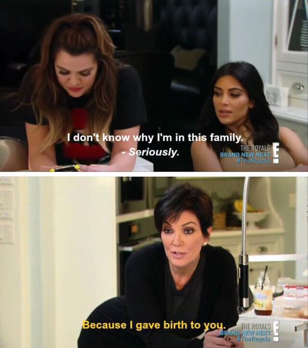 AlexLuhr's tweet photo. I'm so Khloe Kardashian when I'm talking to my mom! #sameconversation http://t.co/fIQHmdplYj