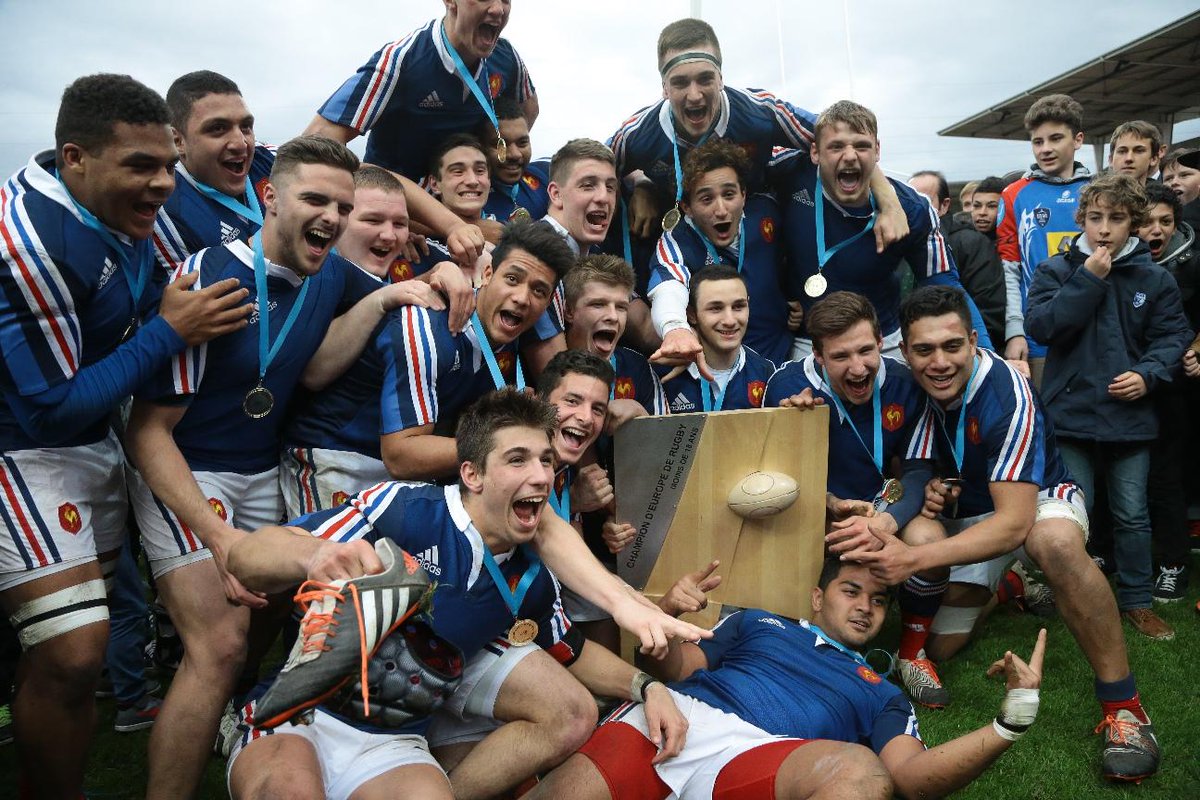 FranceRugby's tweet photo. #FranceU18 Revivez la victoire des U18 en finale du championnat d'Europe!
Vidéo: http://t.co/LAn6FL1Slo http://t.co/7sVBsYZkhG