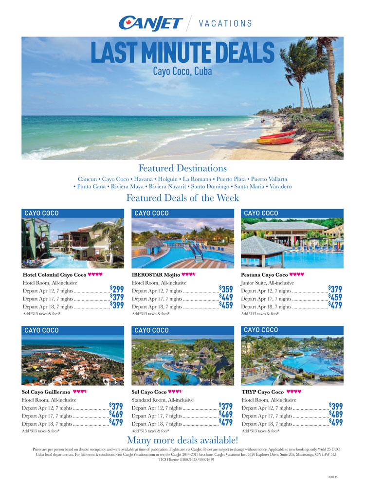 Yrtravelagency's tweet image. Crazy for Cayo Coco!!
(613) 384-4567 
Don't miss out on the deals!!
kingston@sg-travel.com
#Cuba #cayococo #Canjet