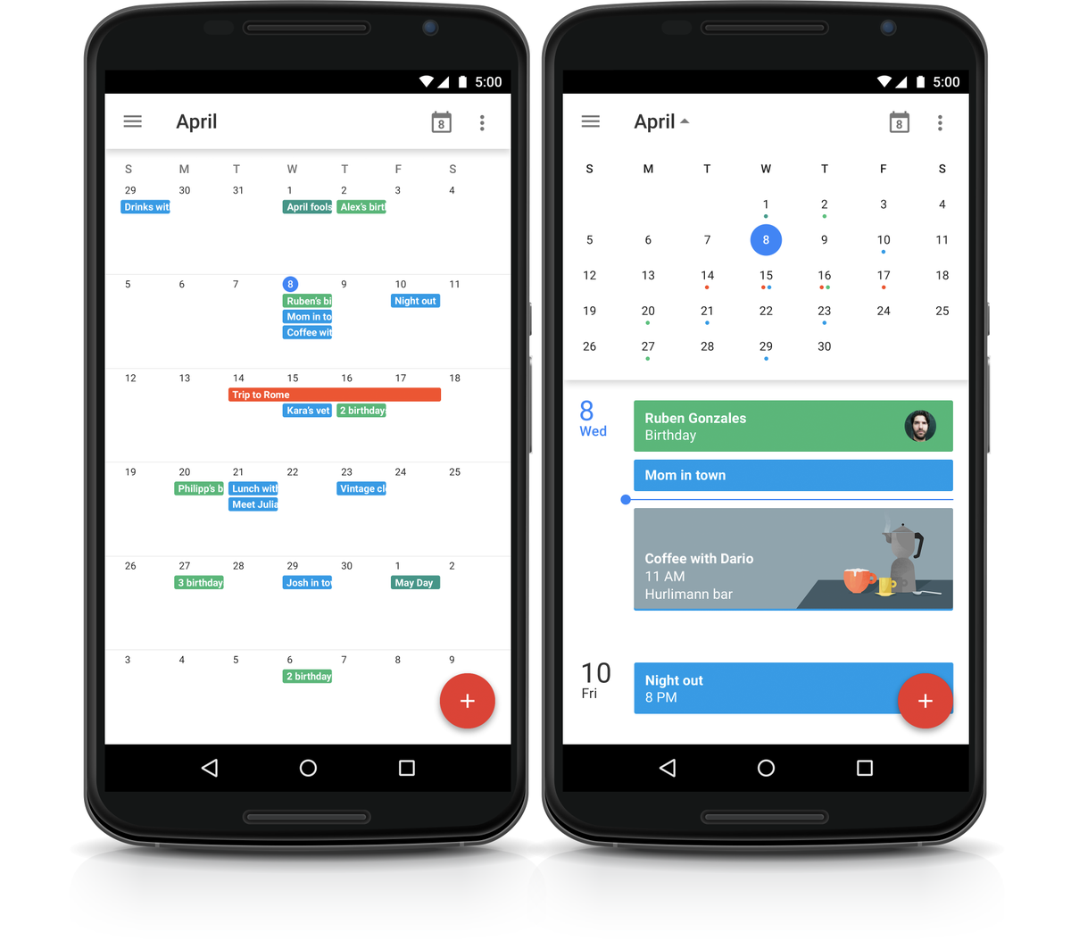 googlecalendar's tweet photo. Month view is coming (back) to Google Calendar for Android: https://t.co/bC0bTFgYel http://t.co/aQ5EYQy0D9