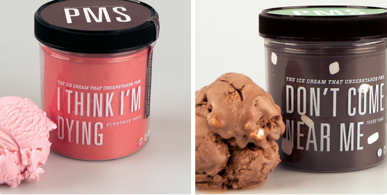 BuzzFeed's tweet photo. A college student designed some ice cream flavors for women with PMS http://t.co/CNrmJ6zDTg http://t.co/rDPHTAz2Gs