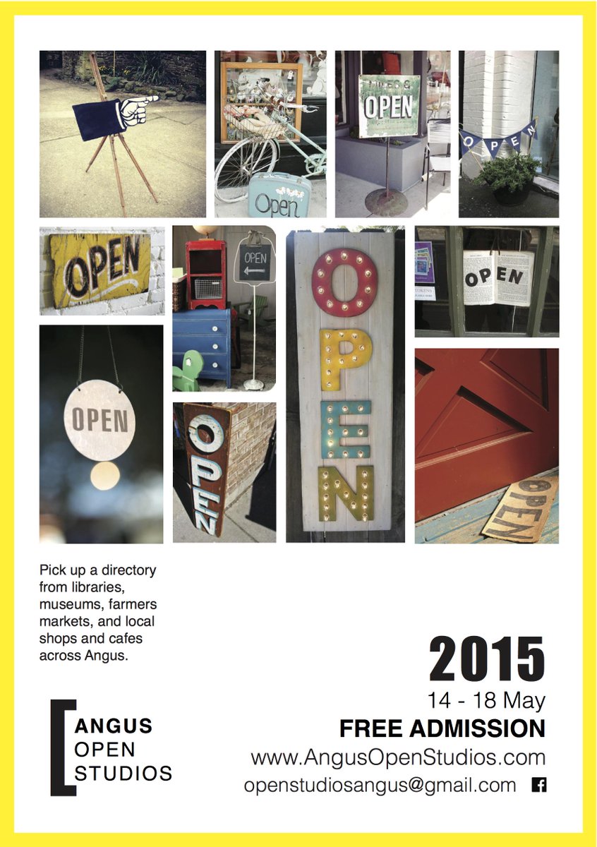 AngusOpenStudio's tweet photo. Check out our new poster! AOS only 5 weeks away, get a directory now! Available online at http://t.co/zQetO3m42s http://t.co/0GIK7PhVpn