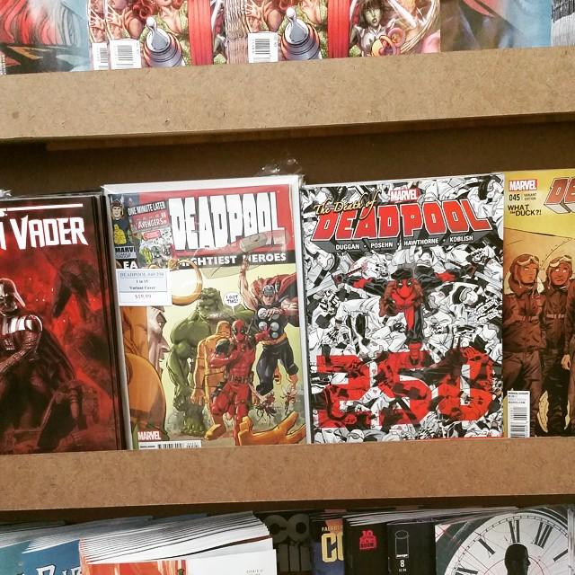 RoyalComicsNYC's tweet photo. Hot book of the week:  #deadpool #deathofdeadpool #comic ! http://t.co/MWHcqwLIz0