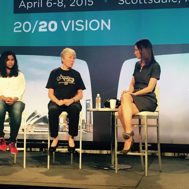 asugsvsummit's tweet photo. President of @harveymudd @MariaKlawe: Women bring unique experiences and perspective to a team. #gsv2020vision http://t.co/POrhcKpLcc