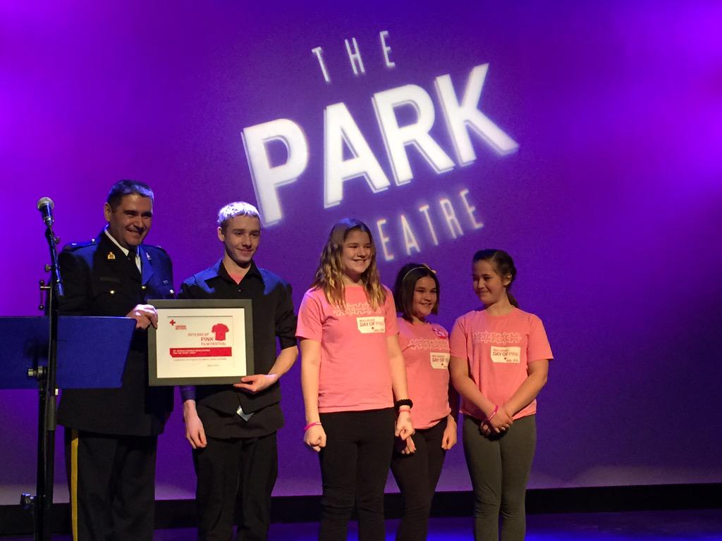 VirginRadioWPG's tweet photo. And the winner for the #DayofPink middle year film is... Dr. George Johnson Middle School!! 🎥 #RespectStartsWithUs http://t.co/1L1cmDc26S