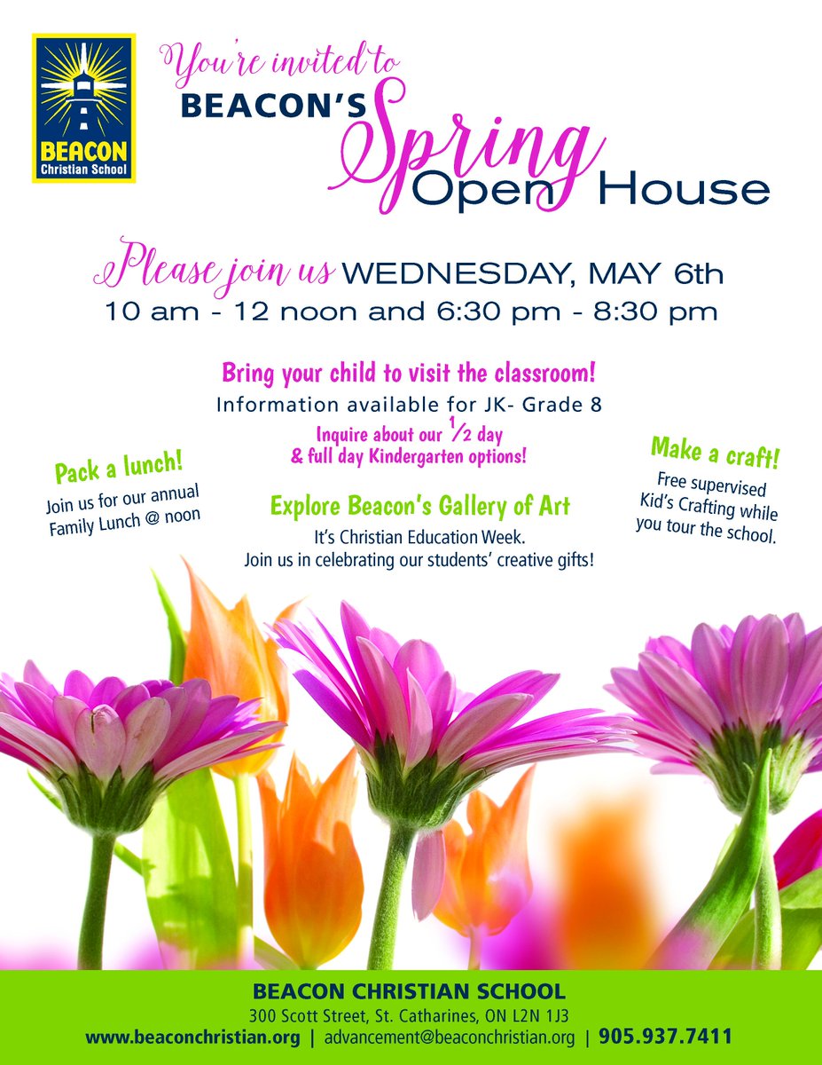 #ChristianEducationWeek #SpringOpenHouse #Kidscrafting #BeaconChristianSchool
