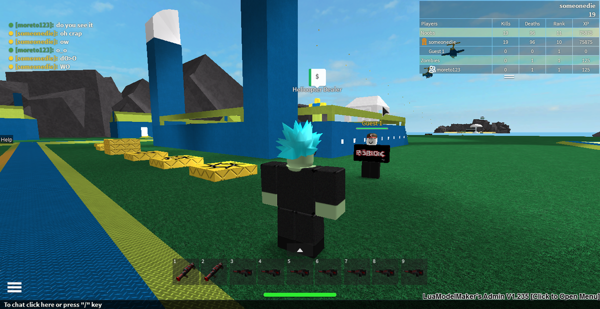 Someonedie Somedeviser Twitter - noobs vs zombies roblox