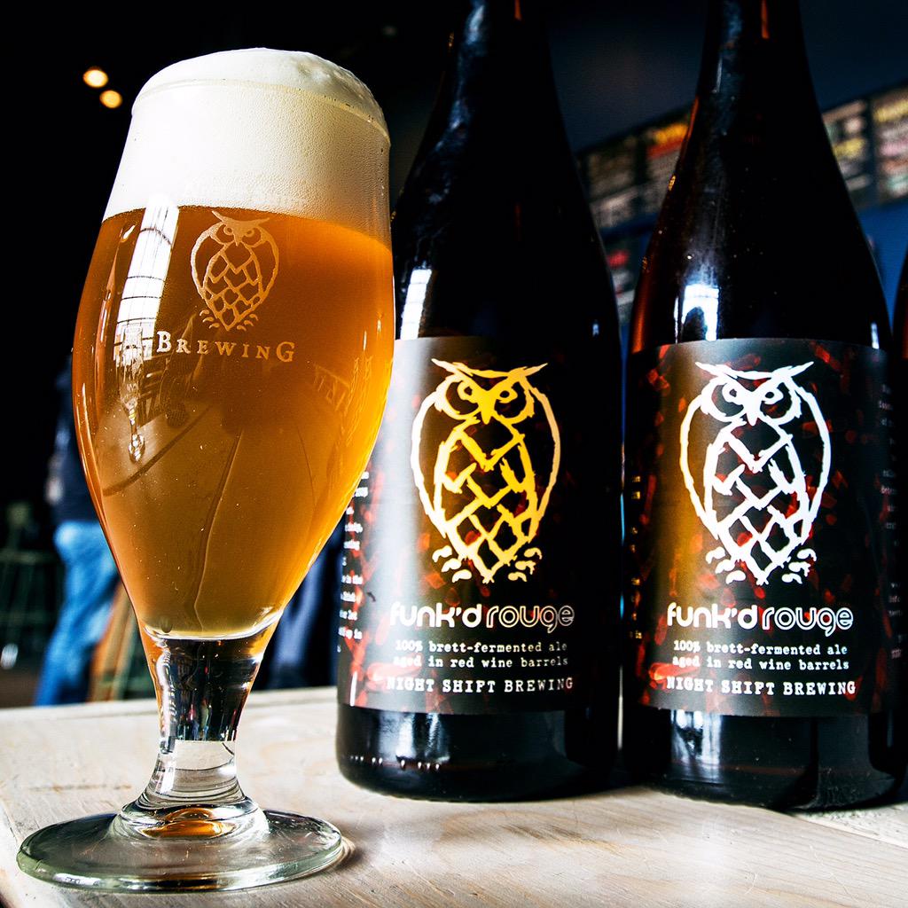 NightShiftBeer's tweet photo. #Sharethefunk: 100% #brettfermented #FunkdRouge at 3pm today! Drink fresh or let it get #funkd up in the #beercellar http://t.co/Ccox6rxBr6