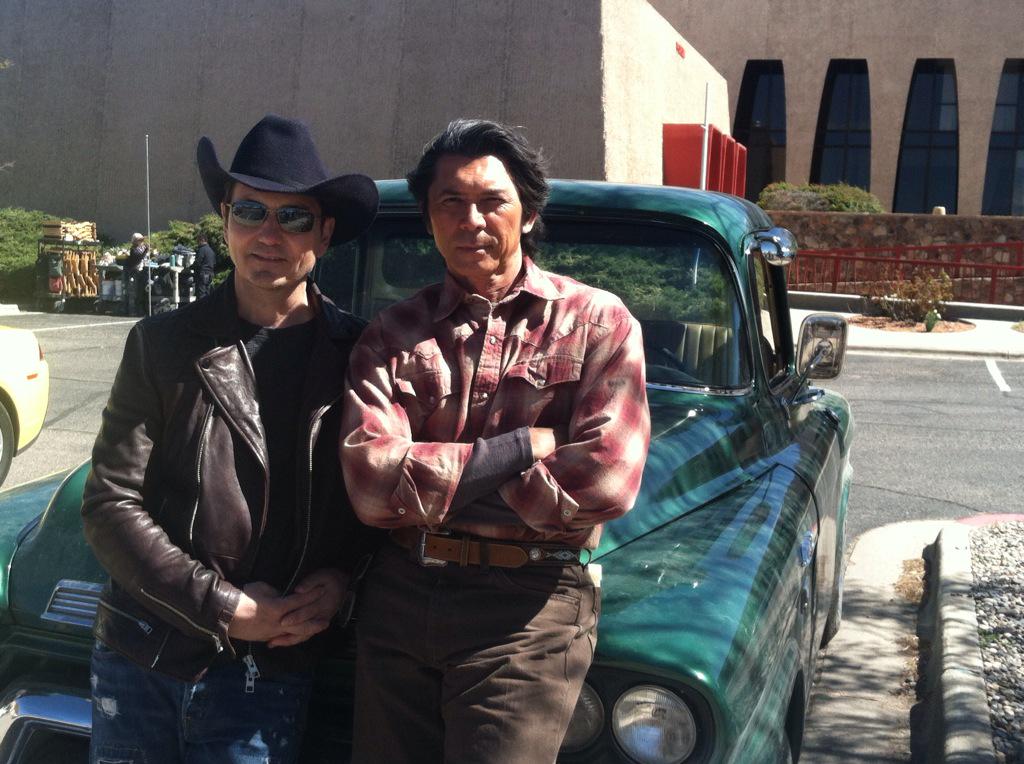 LouDPhillips's tweet photo. Hanging with @TJScottPictures &amp; The Rez Dawg! Same applies to all of us...it's not the years, it's the mileage! http://t.co/IgNzjiDkux