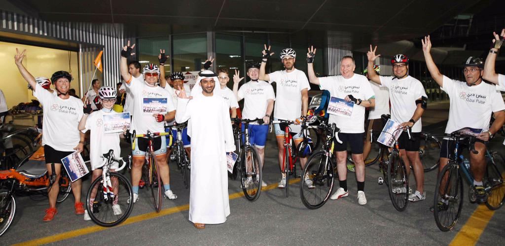 Great to see so many cyclists at the  @dubai_autodrome helping to celebrate #WorldDayForPhysicalActivity.