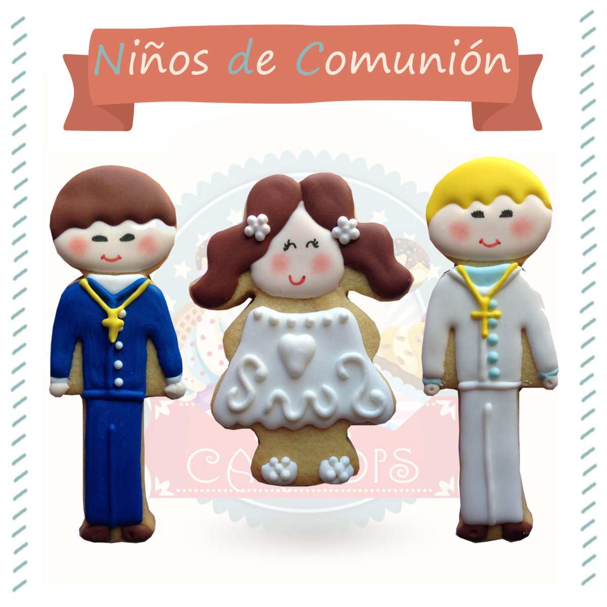 Estas galletas de comunión ya van pegando para la época que viene!