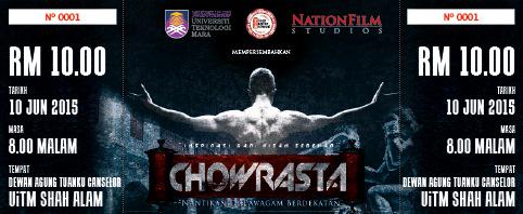 ChowrastaUiTM's tweet photo. Save the date ! 10 JUNE 2015 ! Dapatkan tiket anda sekarang ! #iSupportBiggestScreening #ChowrastaBreakRecord #UiTM http://t.co/1jaxaEq460