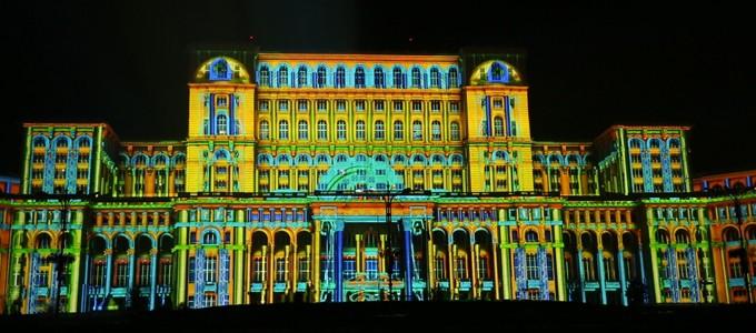 panasonic's tweet photo. Stunning #3DVideoMapping on the Ceausescu’s People’s Palace for Bucharest's 555th anniversary http://t.co/fvzi8Hg5UR http://t.co/a8qariScPq