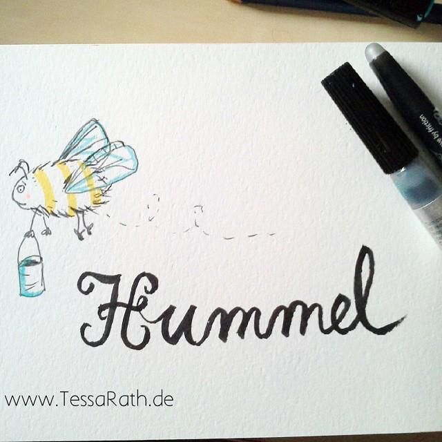 Druthersco's tweet image. By tessarath H wie Hummel #abcfee2015 #hummel #bumblebee #illustration #instadoodle #instaart #instaartwork #handle…