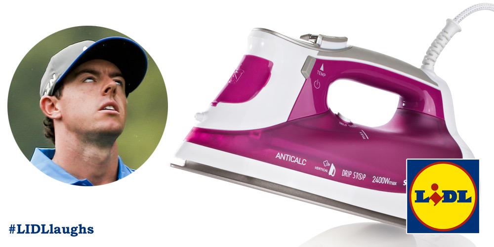 lidl_ireland's tweet photo. Here's hoping when Niall is Rory's caddy he'll know the correct iron to pass! #LidlLaughs http://t.co/KRcqDCOAum