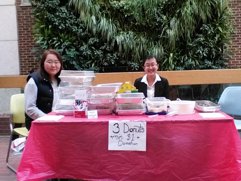 HCMPEdmonton's tweet photo. Don't forget to stop by Business atrium today until 4 and pick up some delicious donuts! Vanilla/chocolate 3 for $1! http://t.co/E04Mpd8deH